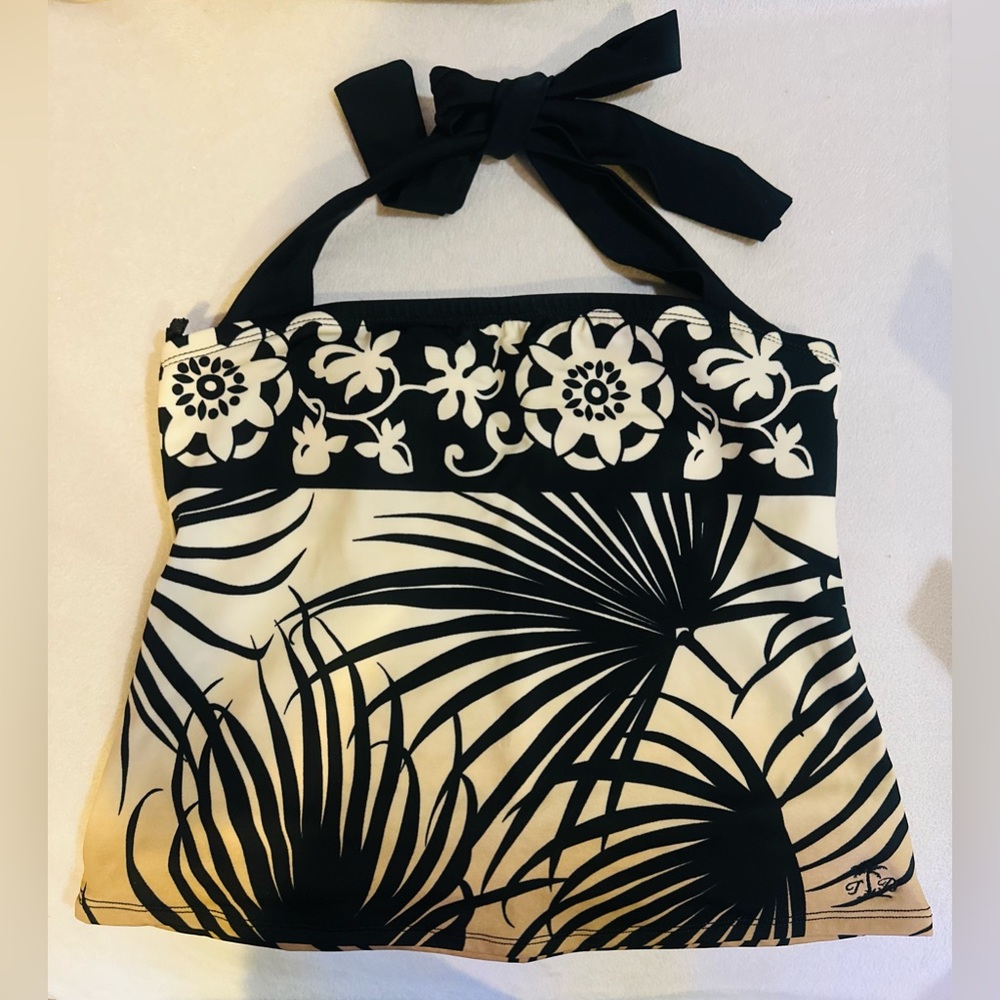 EUC - Tommy Bahama Tankini Halter Swim Top